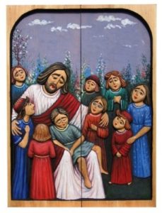 Jezus i dzieci - część zewnętrzna (zamknięty)